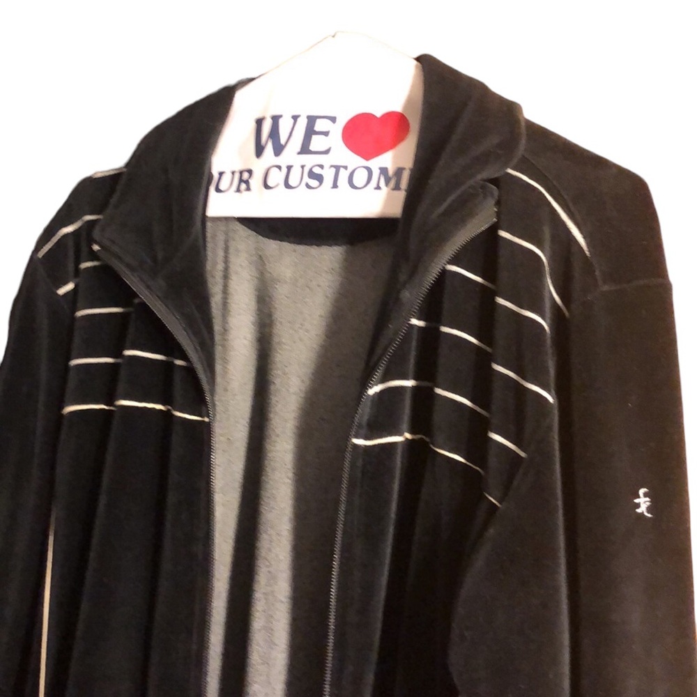 French connection Paulie from Brooklyn style zip up, soft 80%cotton 20%polyester